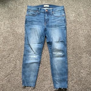 Petite Madewell mid-rise skinny jeans